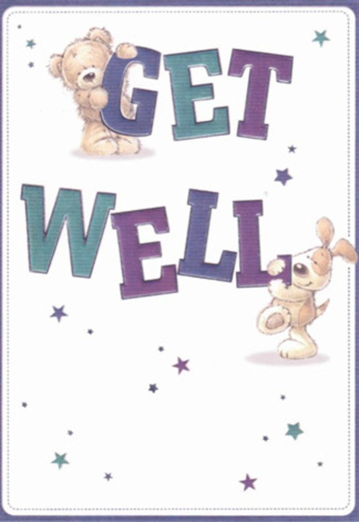This get well card carries with it the gentle spirit of Old Oak Common, brought vividly to life through joyful illustration. At the centre, a tender teddy bear, coloured in inviting shades of caramel and cream, balances artfully on the undulating letters of 'GET', its expression imbued with empathy and hope. Joining the bear, a playful puppy-with velvet-soft, floppy ears and an open, friendly gaze-leans affectionately against the word 'WELL'. The confidence of the design is grounded by bold typography, shades of indigo and teal mingling to create a harmonious palette evocative of Old Oak Common's floral borders in high summer. Scattered throughout the card, bursts of starlight dance across the creamy background, each star as unique as the local families who fill the community's streets. The tactile illustration style calls to mind the comforting textures of a handmade toy or the softness of a plush cushion, evoking a feeling of warmth and care that is so central to the ethos at Flower Delivery Old Oak Common. Perfect for sharing alongside a fragrant bouquet, this card is a quiet celebration-a loving, visual message of resilience, support, and heartfelt community spirit.